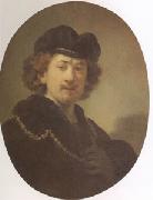 REMBRANDT Harmenszoon van Rijn Self Portrait with a Gold Chain (mk05) china oil painting reproduction